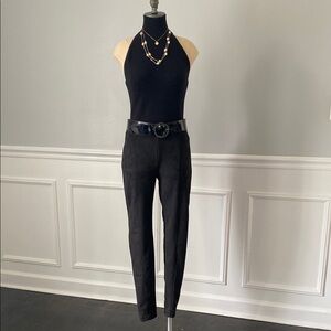 Stoosh Faux Suede Skinny Leg Pants